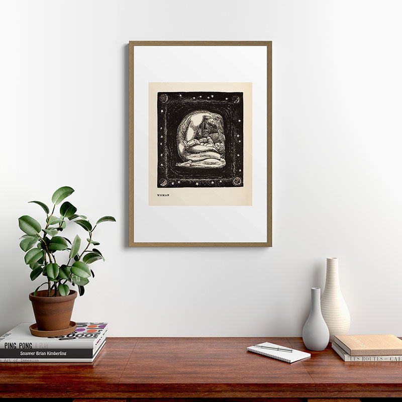 "Woman" by Rockwell Kent (1919) Framed Art Print