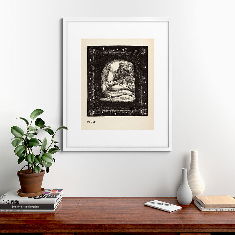 "Woman" by Rockwell Kent (1919) Framed Art Print