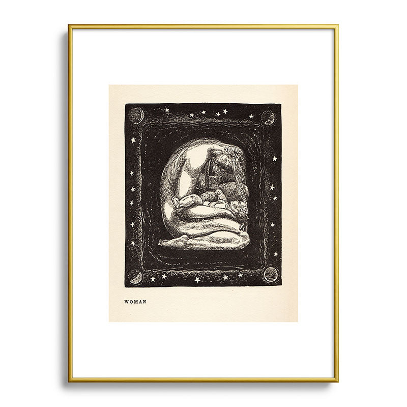 "Woman" by Rockwell Kent (1919) Framed Art Print