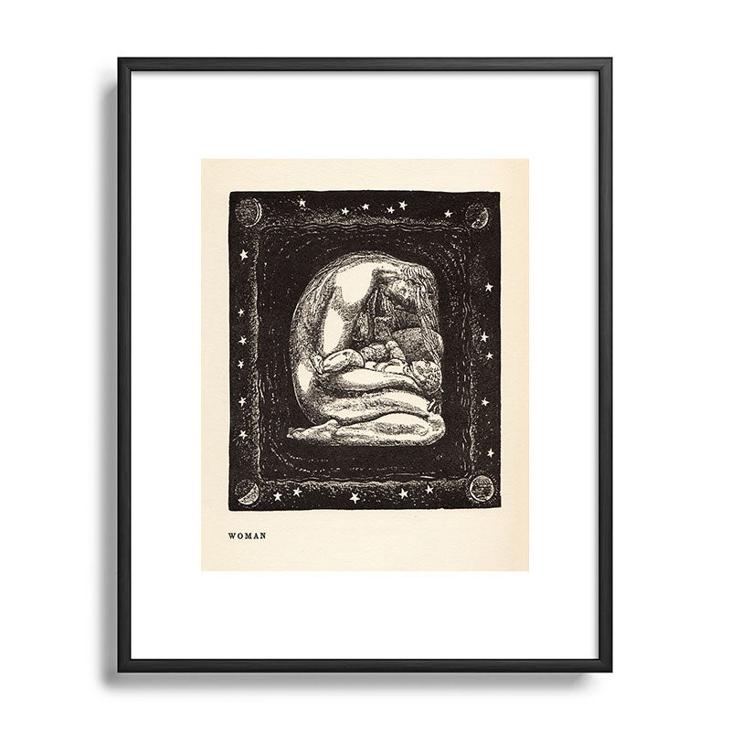 "Woman" by Rockwell Kent (1919) Framed Art Print