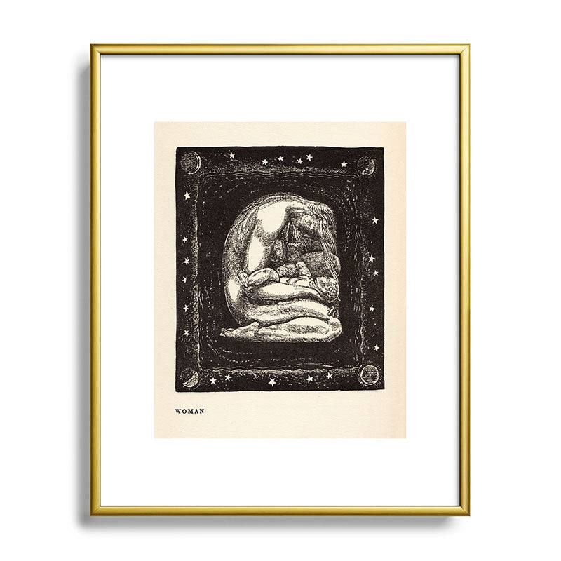 "Woman" by Rockwell Kent (1919) Framed Art Print