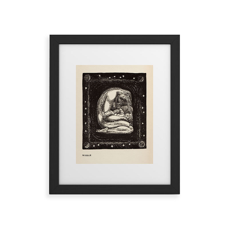 "Woman" by Rockwell Kent (1919) Framed Art Print