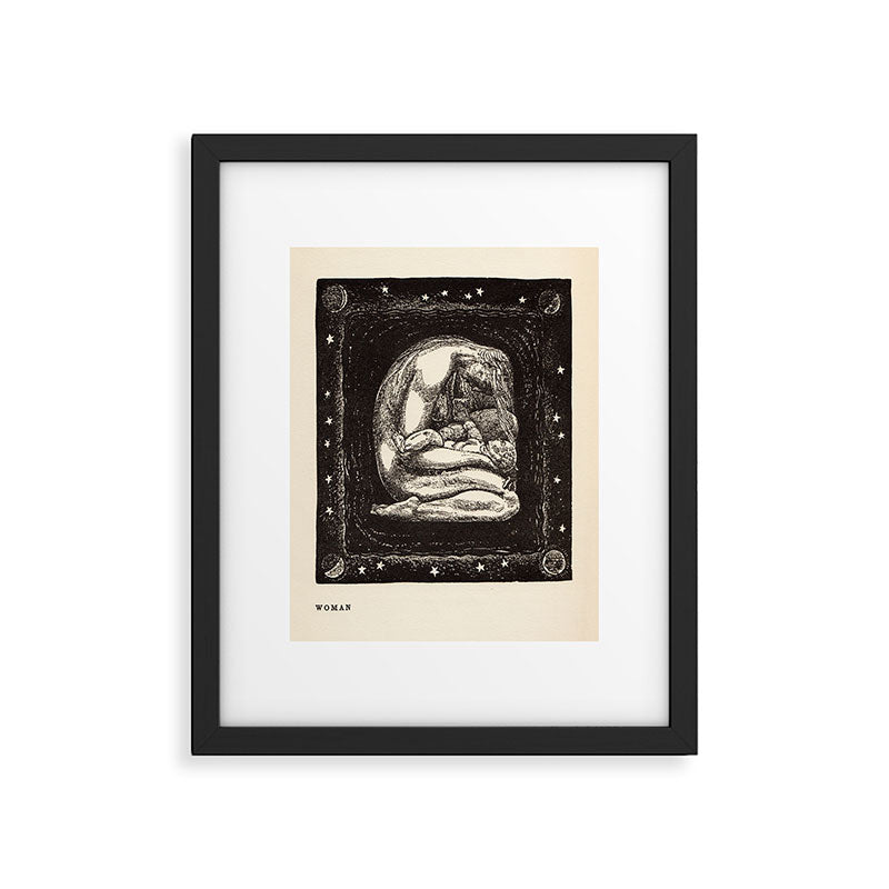 "Woman" by Rockwell Kent (1919) Framed Art Print