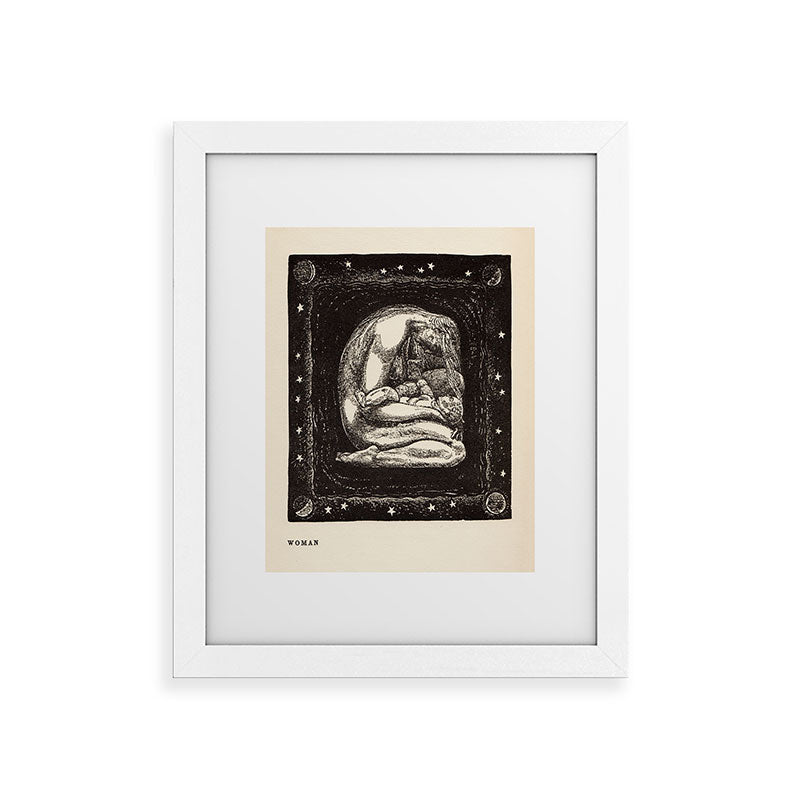 "Woman" by Rockwell Kent (1919) Framed Art Print