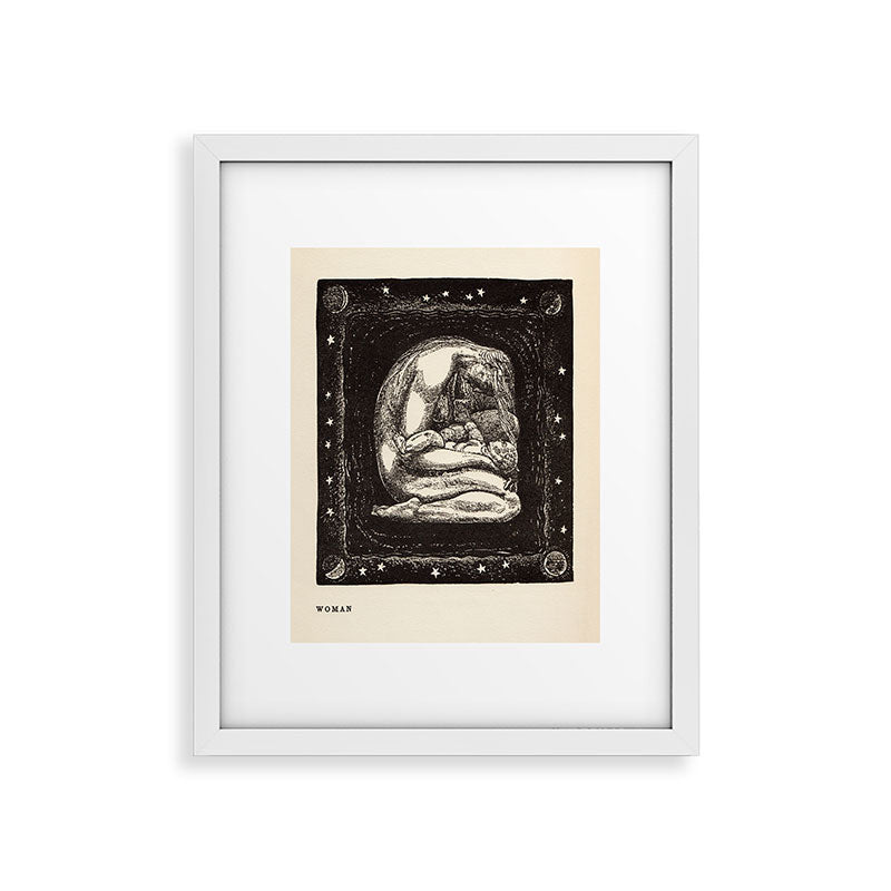 "Woman" by Rockwell Kent (1919) Framed Art Print