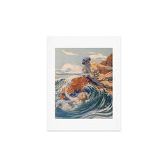 "You sea!... I behold... your crooked inviting fingers" (Margaret C. Cook, Leaves of Grass, 1913) Art Print
