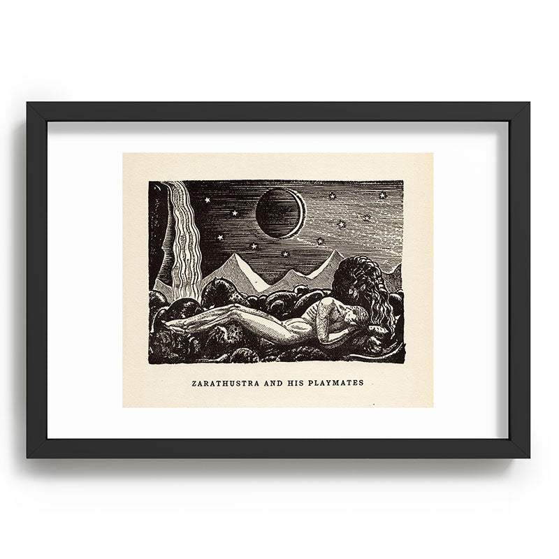 "Zarathustra and His Playmates" by Rockwell Kent (1919) Framed Art Print