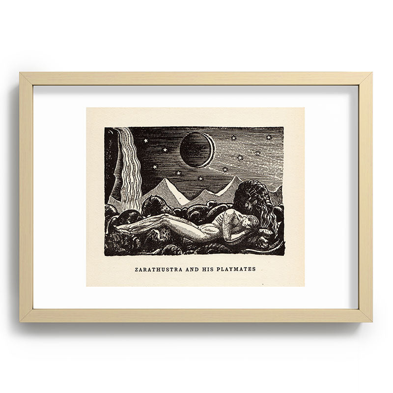 "Zarathustra and His Playmates" by Rockwell Kent (1919) Framed Art Print