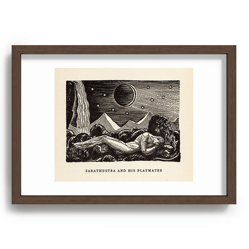 "Zarathustra and His Playmates" by Rockwell Kent (1919) Framed Art Print