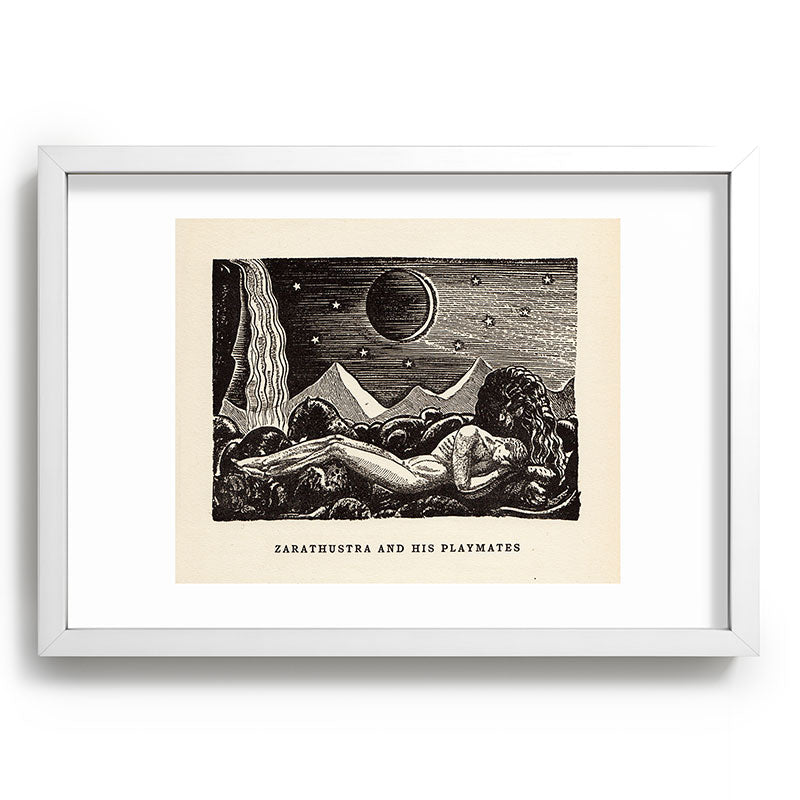 "Zarathustra and His Playmates" by Rockwell Kent (1919) Framed Art Print