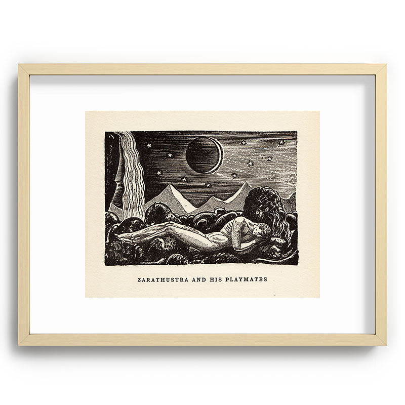 "Zarathustra and His Playmates" by Rockwell Kent (1919) Framed Art Print