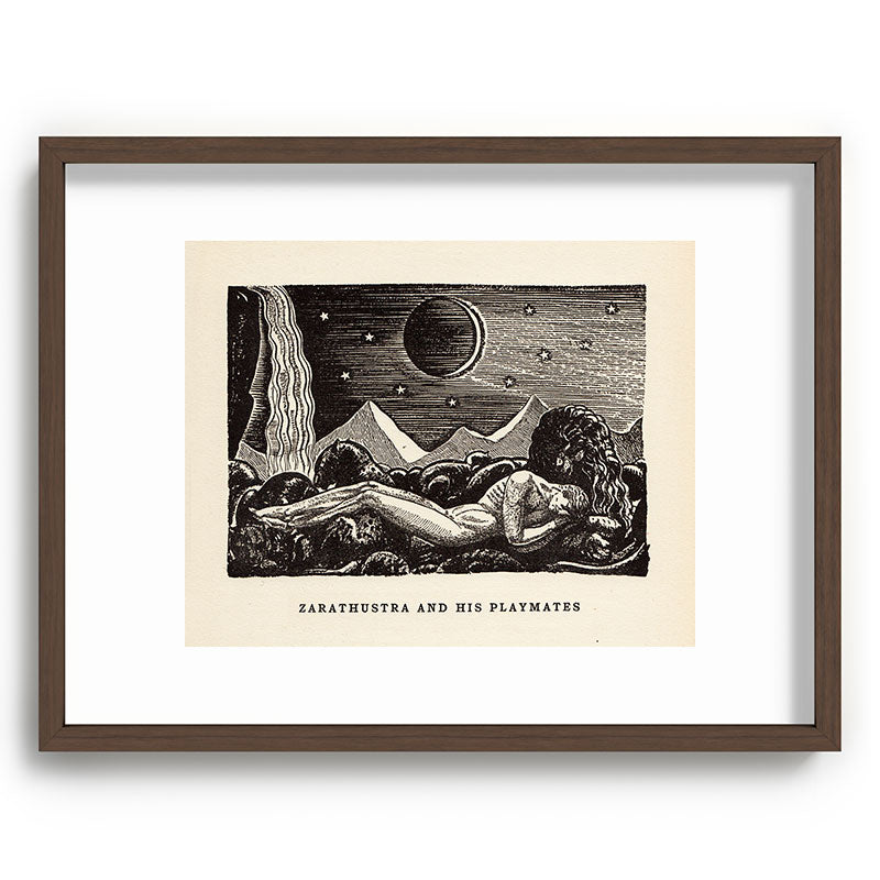 "Zarathustra and His Playmates" by Rockwell Kent (1919) Framed Art Print