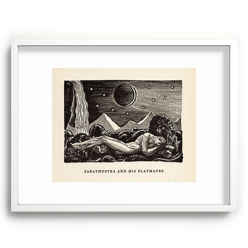 "Zarathustra and His Playmates" by Rockwell Kent (1919) Framed Art Print