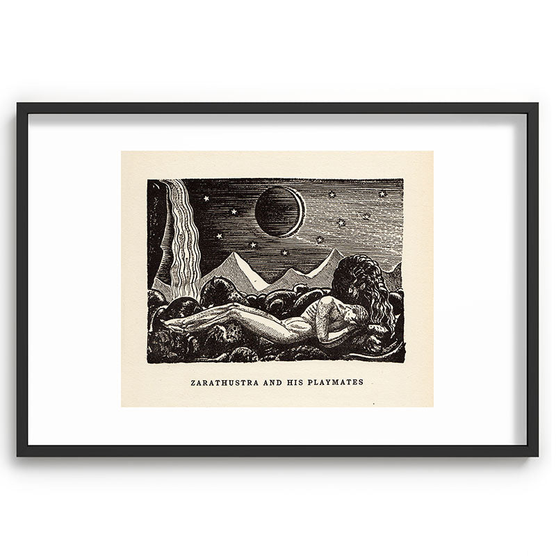 "Zarathustra and His Playmates" by Rockwell Kent (1919) Framed Art Print