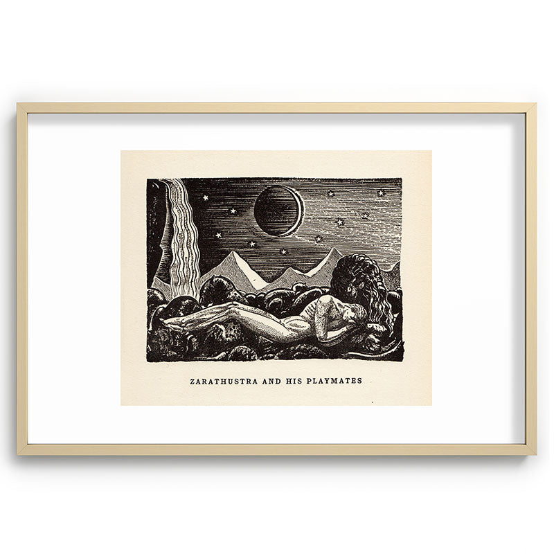 "Zarathustra and His Playmates" by Rockwell Kent (1919) Framed Art Print