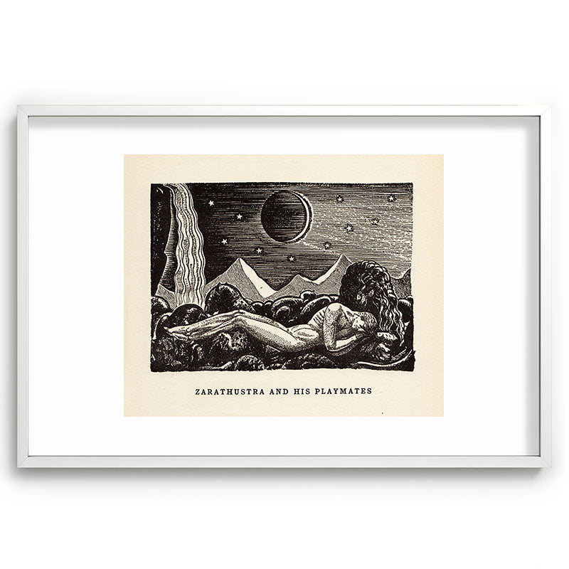 "Zarathustra and His Playmates" by Rockwell Kent (1919) Framed Art Print