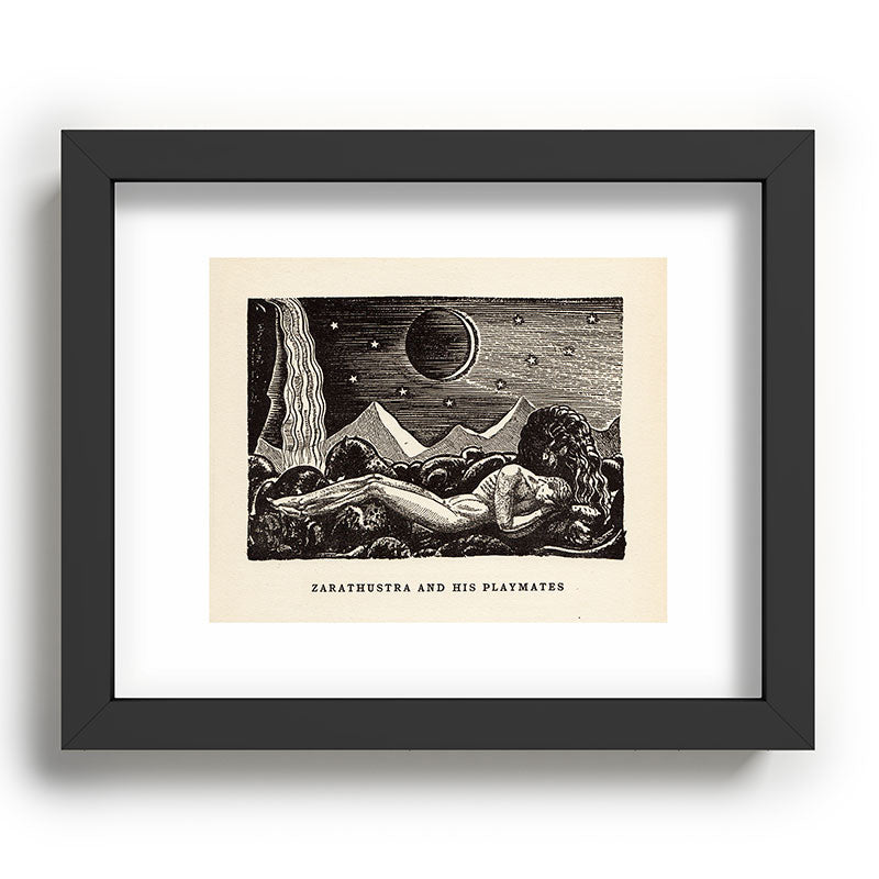 "Zarathustra and His Playmates" by Rockwell Kent (1919) Framed Art Print