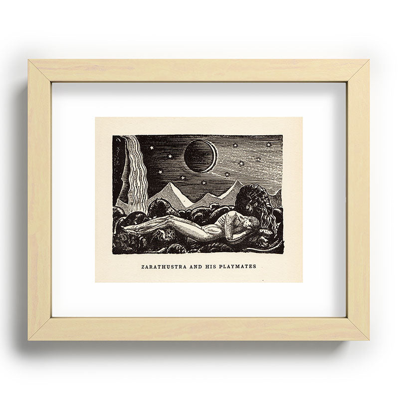 "Zarathustra and His Playmates" by Rockwell Kent (1919) Framed Art Print