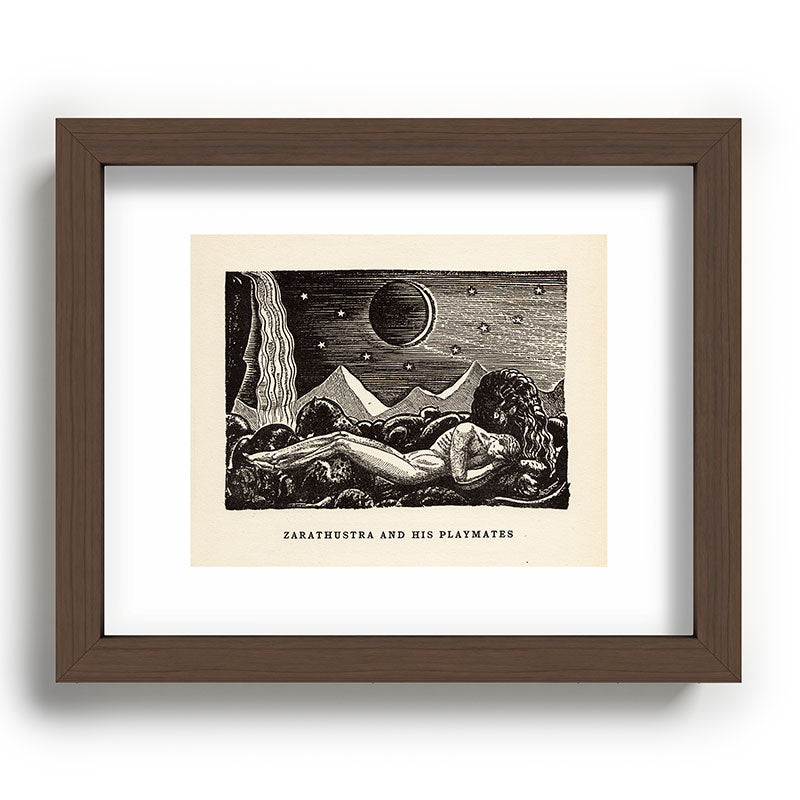 "Zarathustra and His Playmates" by Rockwell Kent (1919) Framed Art Print