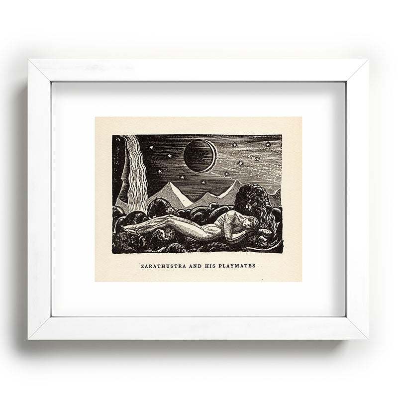 "Zarathustra and His Playmates" by Rockwell Kent (1919) Framed Art Print