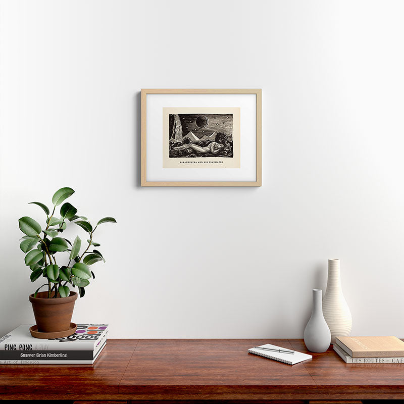 "Zarathustra and His Playmates" by Rockwell Kent (1919) Framed Art Print
