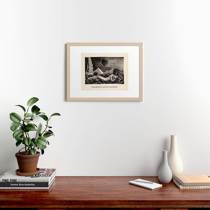 "Zarathustra and His Playmates" by Rockwell Kent (1919) Framed Art Print