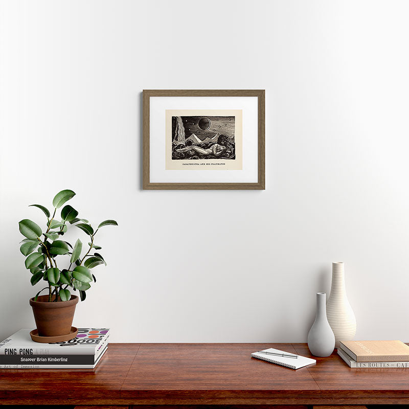 "Zarathustra and His Playmates" by Rockwell Kent (1919) Framed Art Print