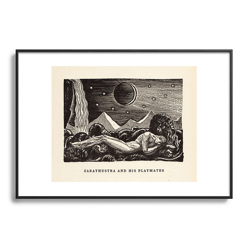 "Zarathustra and His Playmates" by Rockwell Kent (1919) Framed Art Print