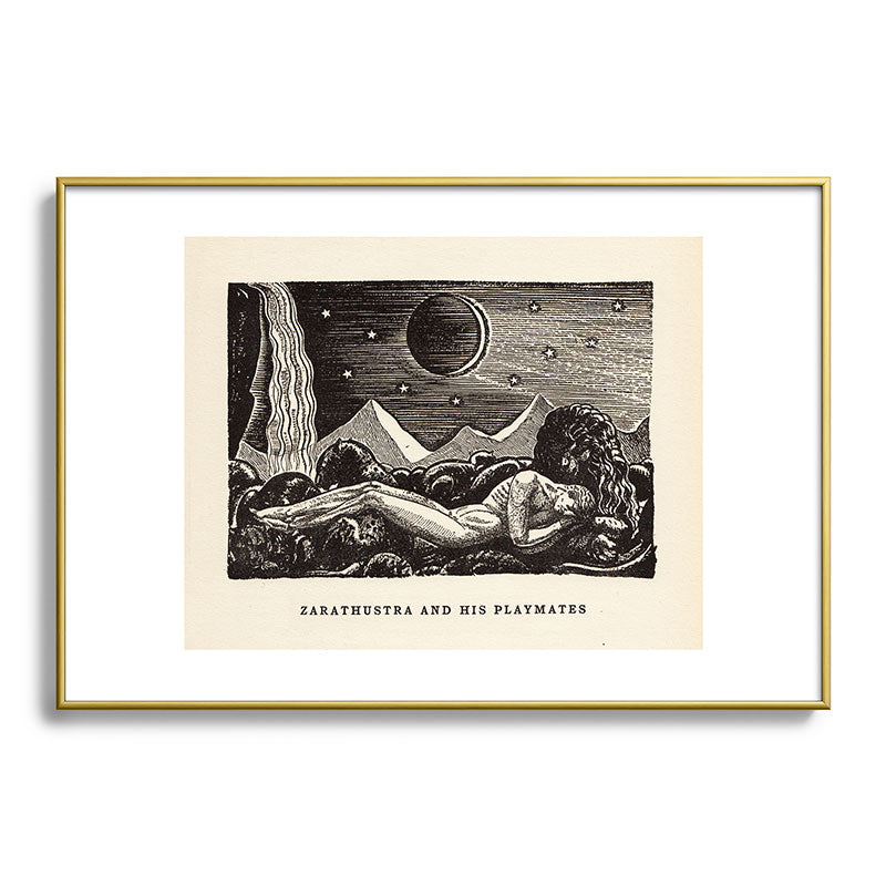"Zarathustra and His Playmates" by Rockwell Kent (1919) Framed Art Print