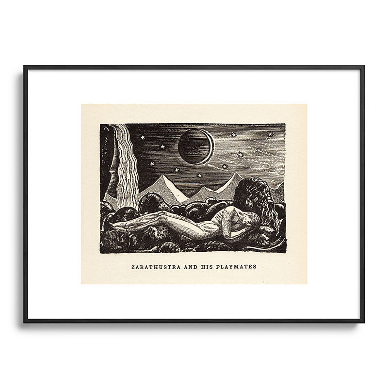 "Zarathustra and His Playmates" by Rockwell Kent (1919) Framed Art Print