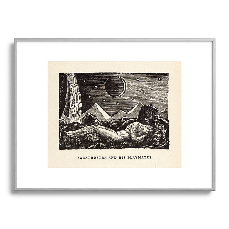 "Zarathustra and His Playmates" by Rockwell Kent (1919) Framed Art Print