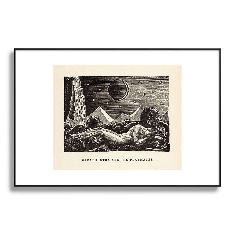 "Zarathustra and His Playmates" by Rockwell Kent (1919) Framed Art Print