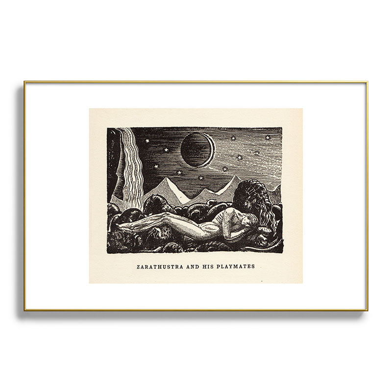 "Zarathustra and His Playmates" by Rockwell Kent (1919) Framed Art Print