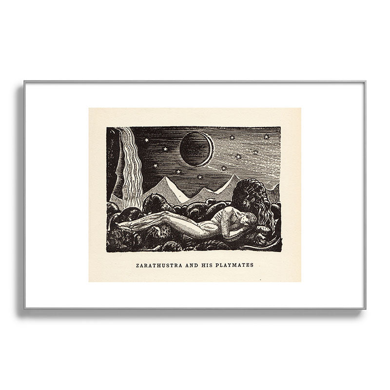 "Zarathustra and His Playmates" by Rockwell Kent (1919) Framed Art Print