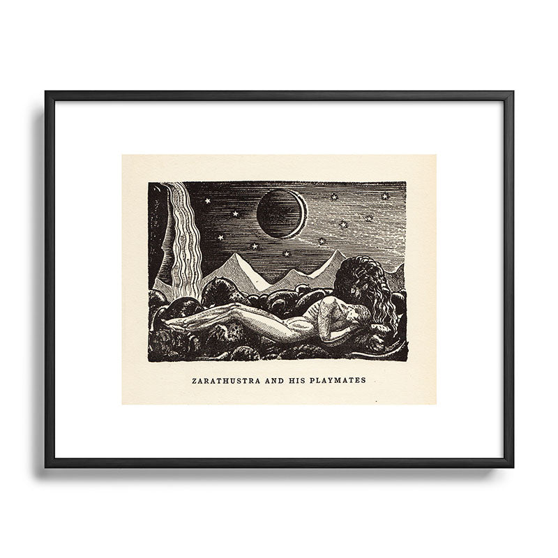"Zarathustra and His Playmates" by Rockwell Kent (1919) Framed Art Print