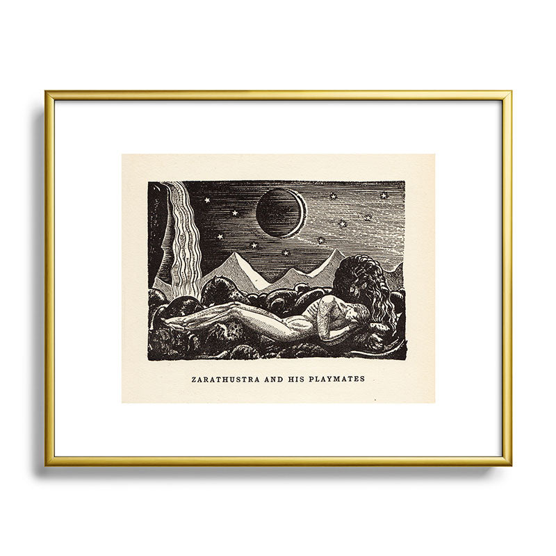 "Zarathustra and His Playmates" by Rockwell Kent (1919) Framed Art Print