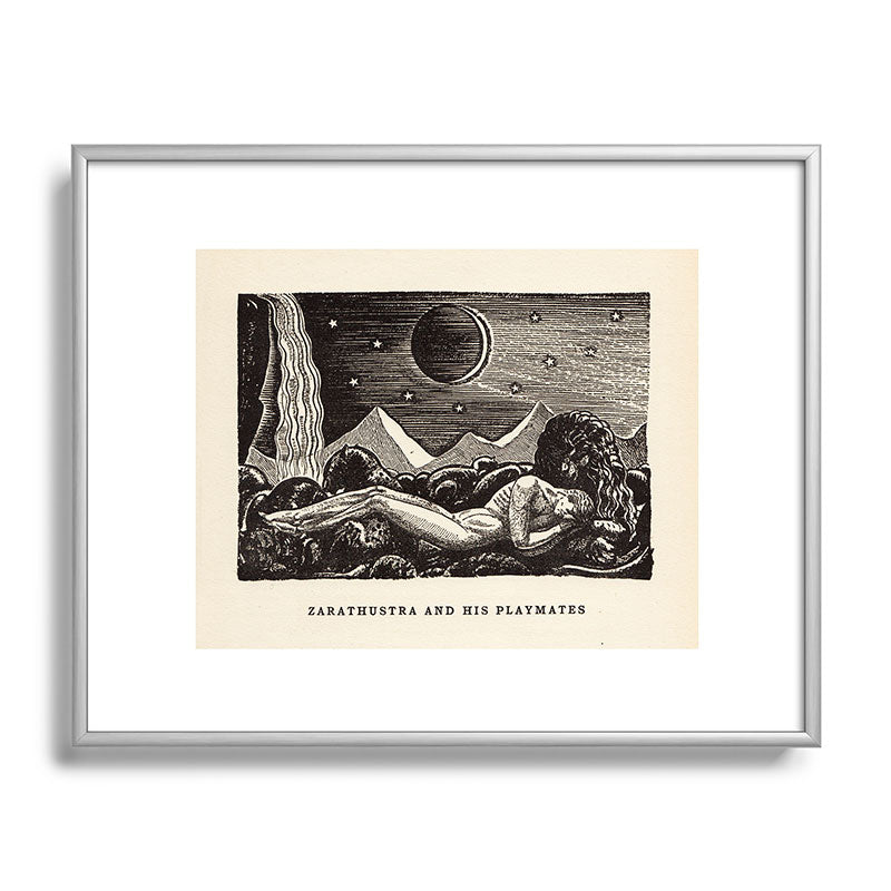 "Zarathustra and His Playmates" by Rockwell Kent (1919) Framed Art Print