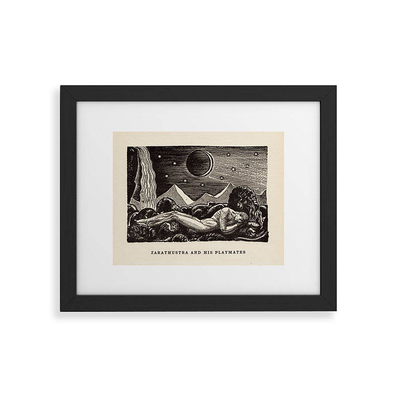 "Zarathustra and His Playmates" by Rockwell Kent (1919) Framed Art Print