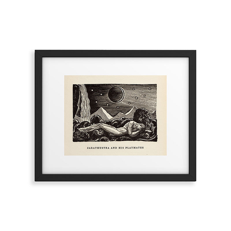 "Zarathustra and His Playmates" by Rockwell Kent (1919) Framed Art Print