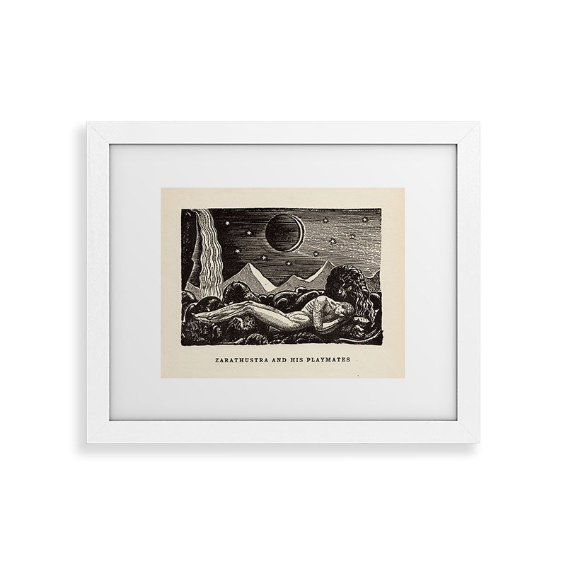 "Zarathustra and His Playmates" by Rockwell Kent (1919) Framed Art Print