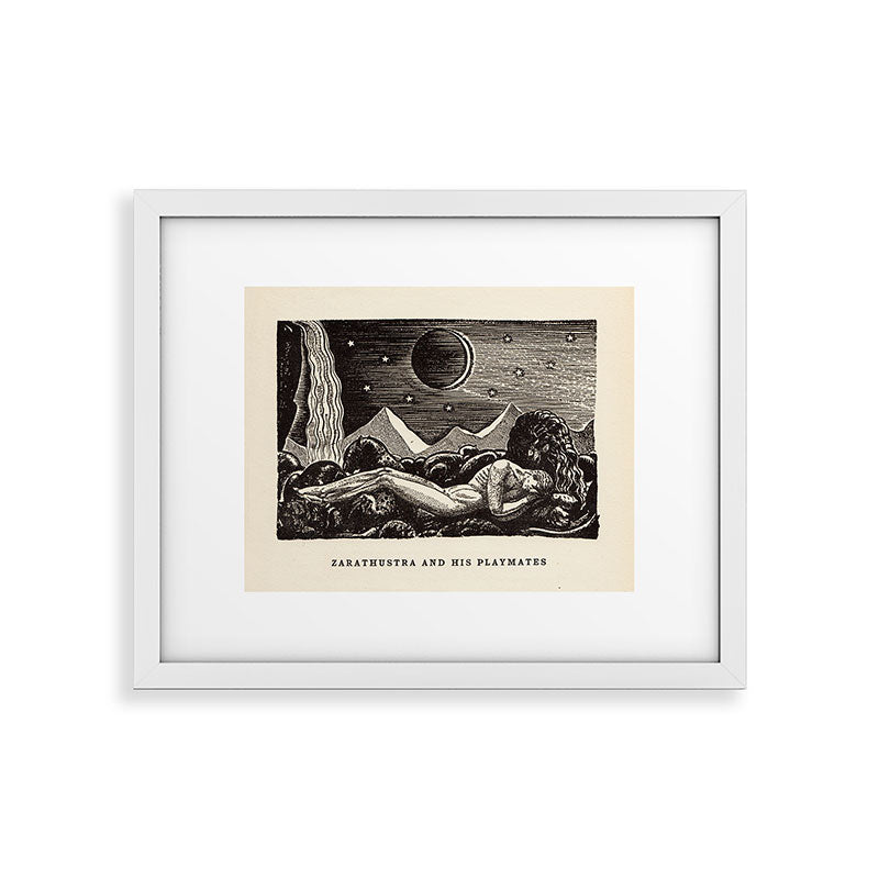 "Zarathustra and His Playmates" by Rockwell Kent (1919) Framed Art Print