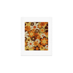 70's Floral Prints, Retro Art Art Print