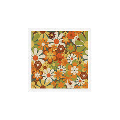 70's Retro Flowers Print Art Print
