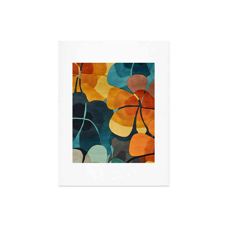 A Floral Palette of Colorful Petals Art Print