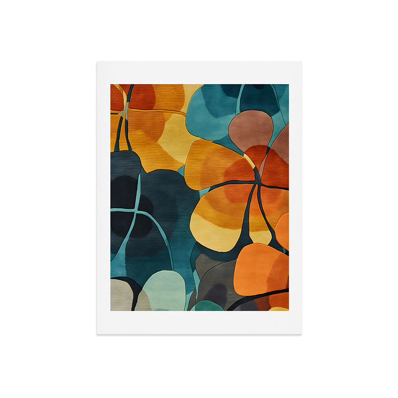 A Floral Palette of Colorful Petals Art Print