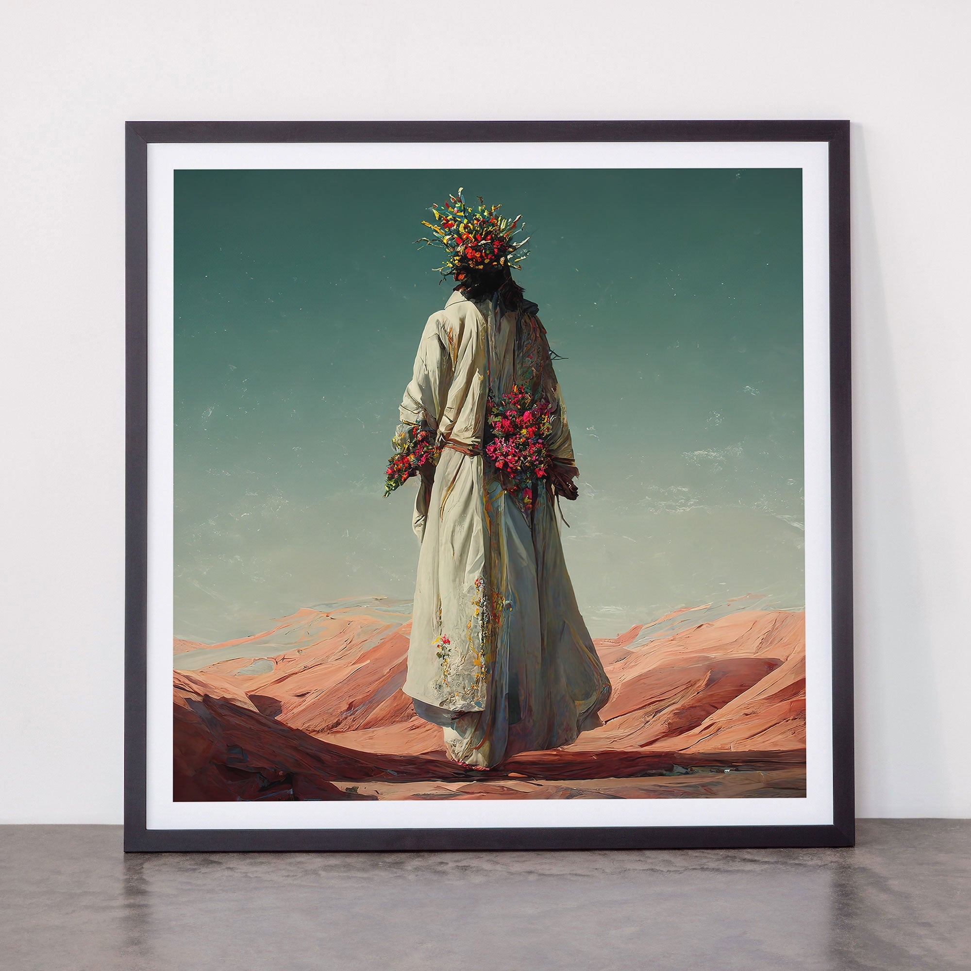 "Here He Comes" Framed Art Print