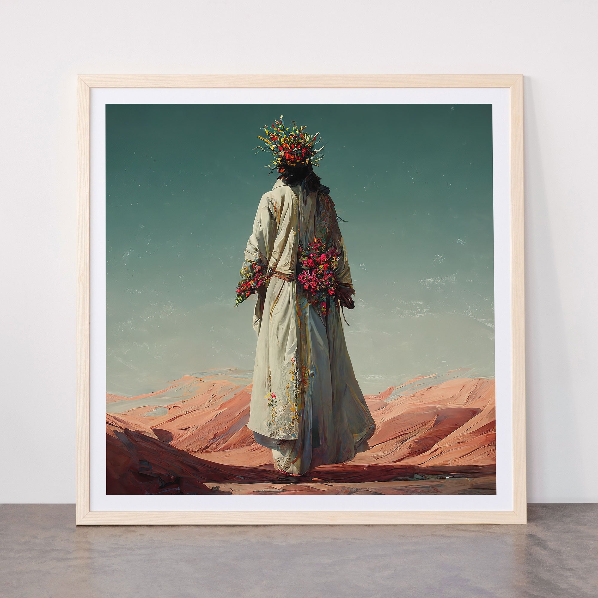 "Here He Comes" Framed Art Print