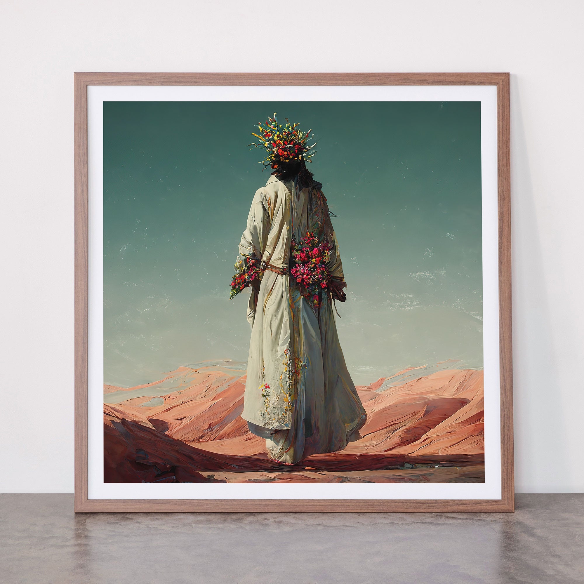 "Here He Comes" Framed Art Print