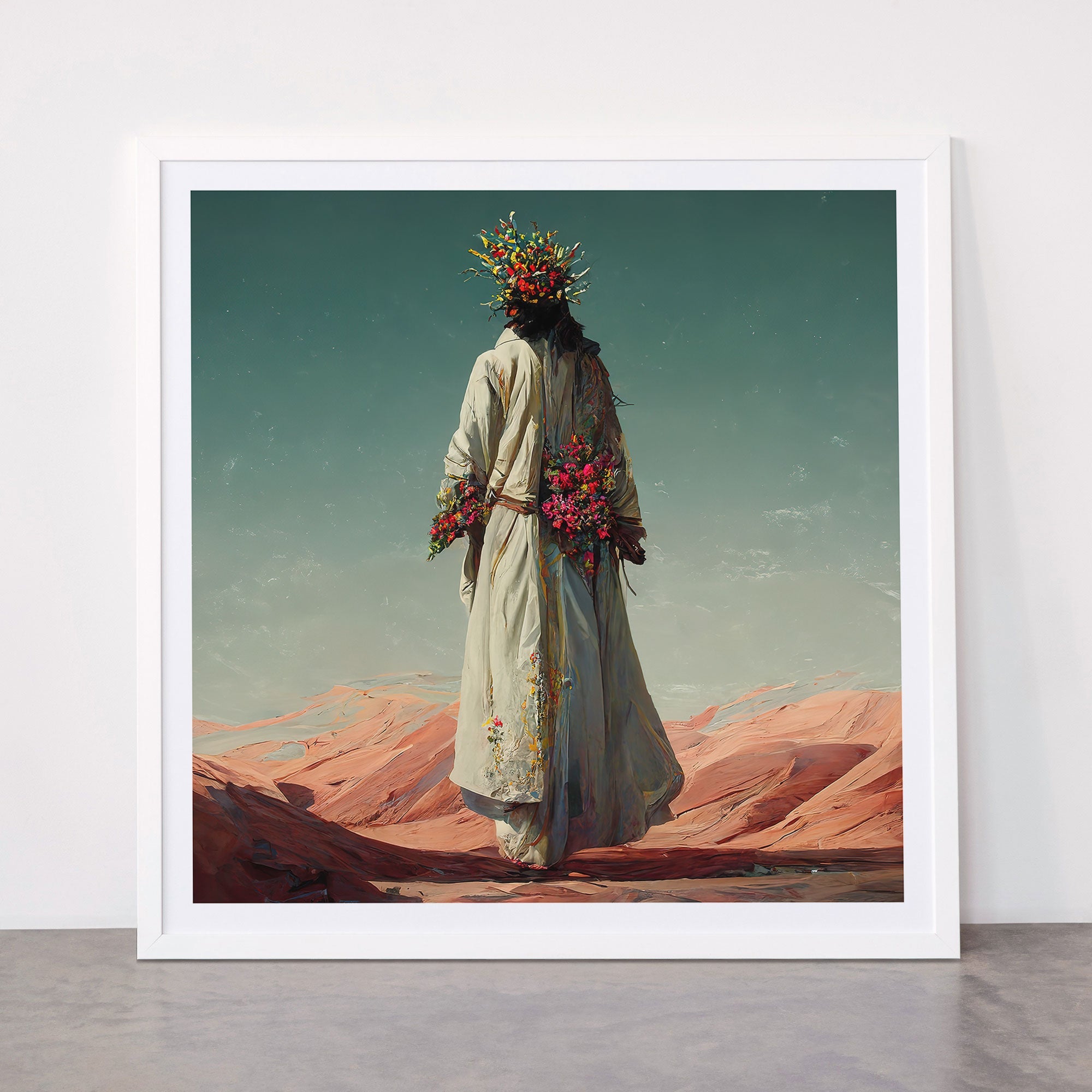 "Here He Comes" Framed Art Print