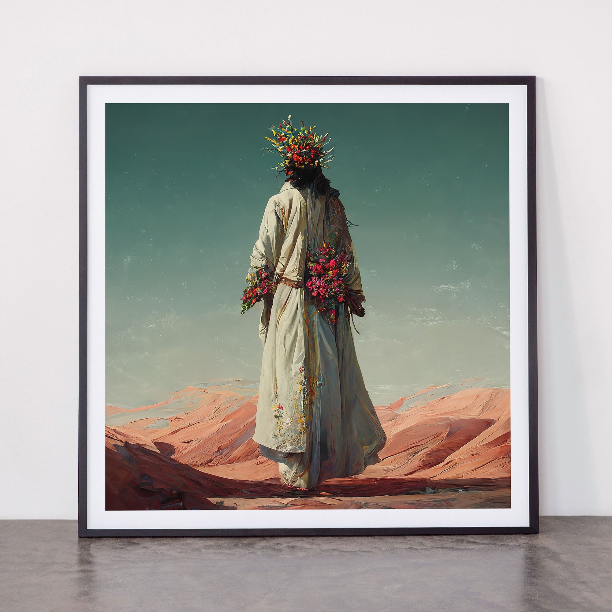 "Here He Comes" Framed Art Print